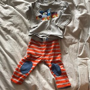 Baby Boden outfit 12-18 mos w reversible pants